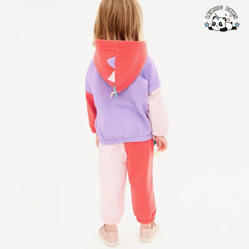 LEZONKIDS - Winter Stylish Boutique Clothing Sets Summer Color Block Girls Clothing Fashion for Kids 3 to 10T